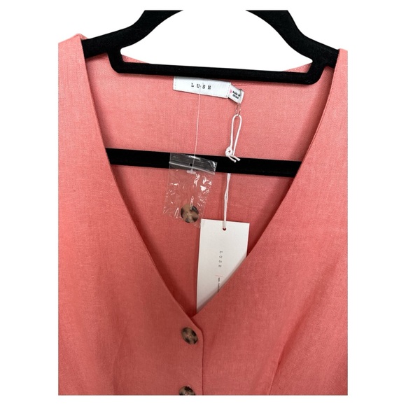 NWT Lush mini dress in Coral size Medium - Picture 3 of 5